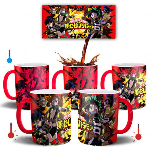 Caneca Mágica Personalizada Boku No Hero Turma 1-A