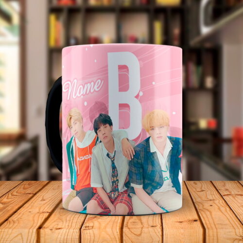 Caneca Mágica Personalizada Bts Bt21 com Nome