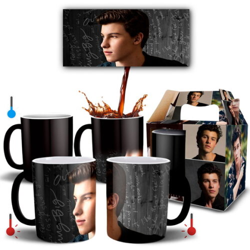 Caneca Mágica Personalizada Cantor Shawn Mendes -Mod 002