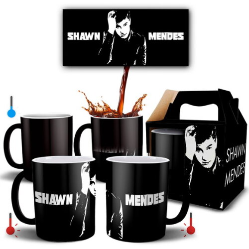 Caneca Mágica Personalizada Cantor Shawn Mendes -Mod 003