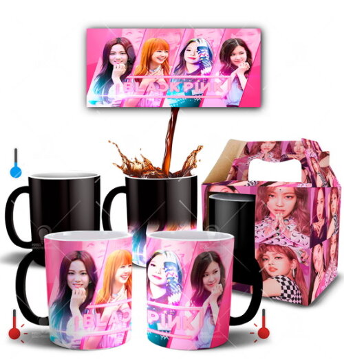 Caneca Mágica Personalizada Grupo BlackPink - Mod 001