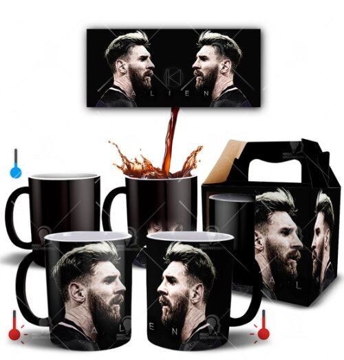 Caneca Mágica Personalizada Lionel Messi Alien