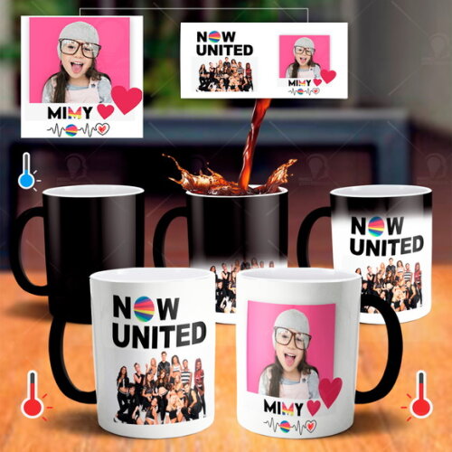 Caneca Mágica Personalizada Now United Com Nome E Foto
