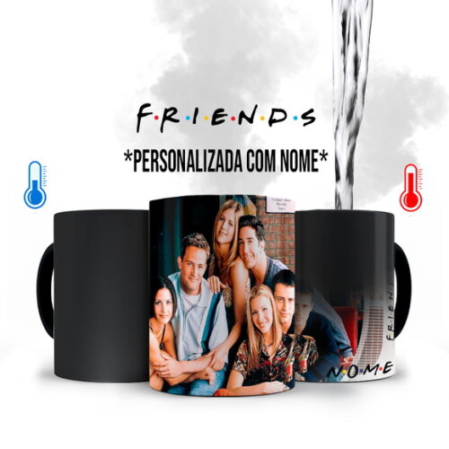 Caneca Mágica Personalizada Série Friends com Nome