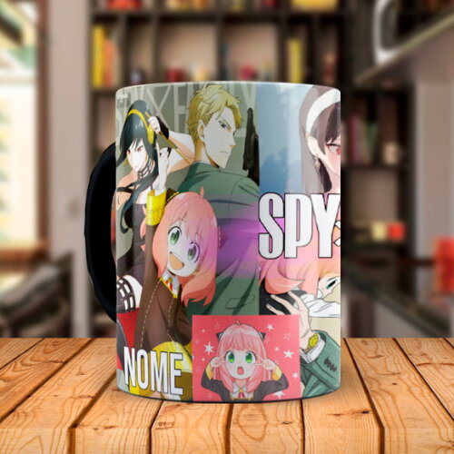 Caneca Mágica Personalizada Spy × Family com Nome