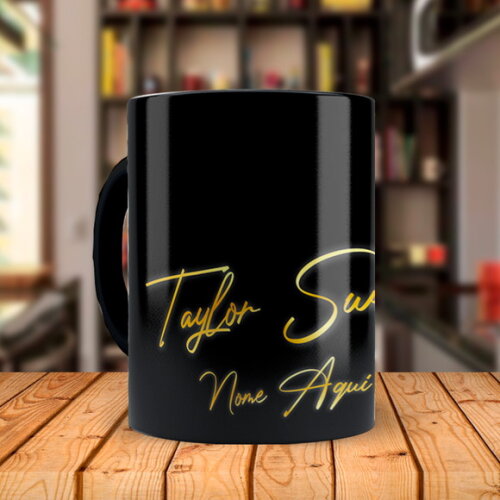 Caneca Mágica Personalizada Taylor Swift com Nome