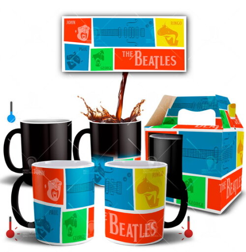 Caneca Mágica Personalizada The Beatle s - Mod 007