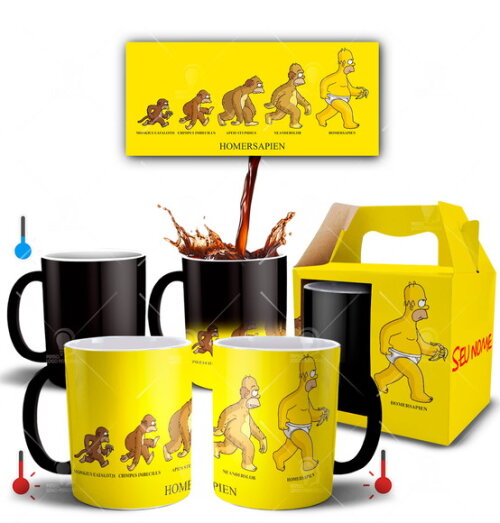Caneca Mágica Personalizada The Simpsons Homer + Mod 002