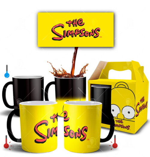 Caneca Mágica Personalizada The Simpsons + Mod 001