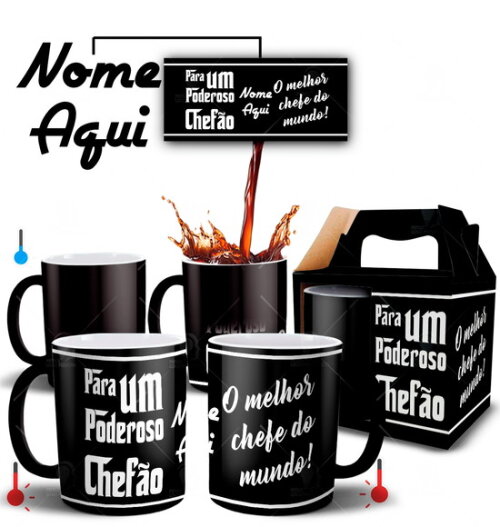Caneca Mágica Poderoso Chefão com Nome Personalizado
