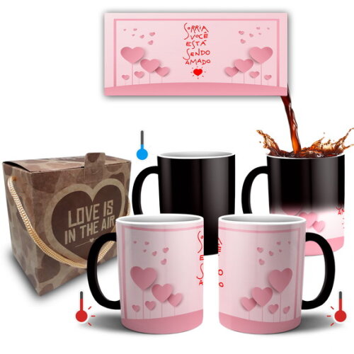 Caneca Mágica Presente de Namoro Noivos Casal - Mod 020