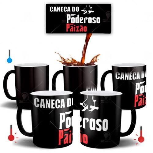 Caneca Mágica Presente DIa dos Pais Poderoso Paizão