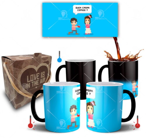 Caneca Mágica Presente Quer Casar Comigo?