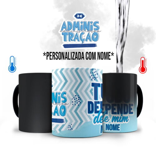Caneca Mágica Profissão Administração com Nome