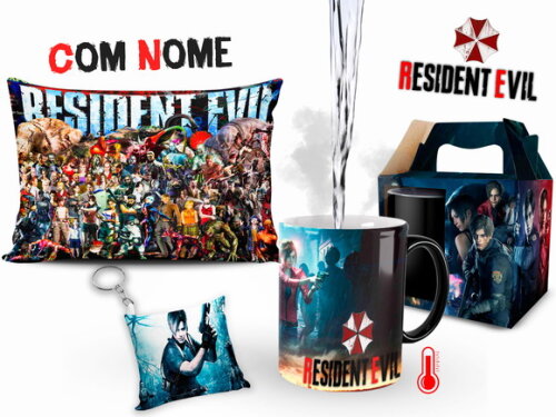 Caneca Mágica Resident Evil + Kit Personalizado com Nome