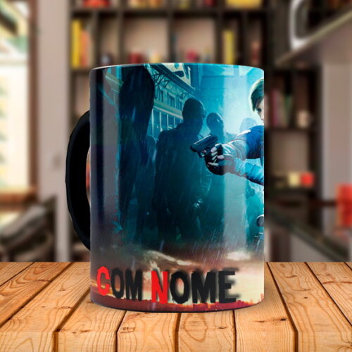 Caneca Mágica Resident Evil + Kit Personalizado com Nome