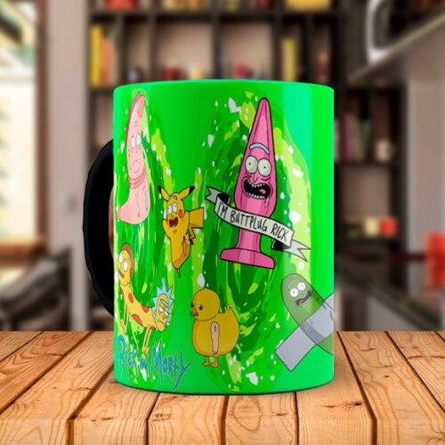 Caneca Mágica Rick and Morty com Nome