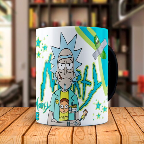 Caneca Mágica Rick and Morty com Nome Personalizado