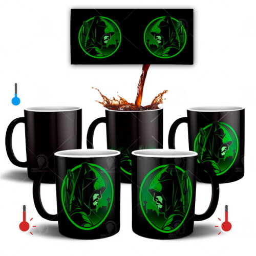 Caneca Mágica Série Arrow Netflix + Caixinha