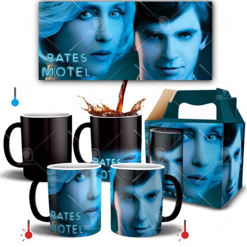 Caneca Mágica Série Bates Motel + Caixinha Personalizada