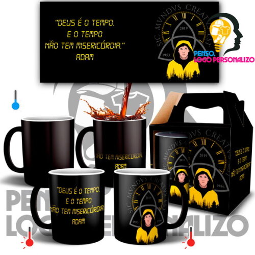 Caneca Mágica Série Dark Netflix personalizada + Caixinha