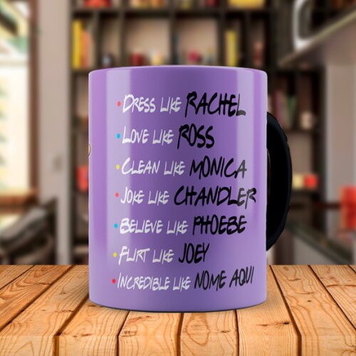 Caneca Mágica Série Friends Central Perk com Nome