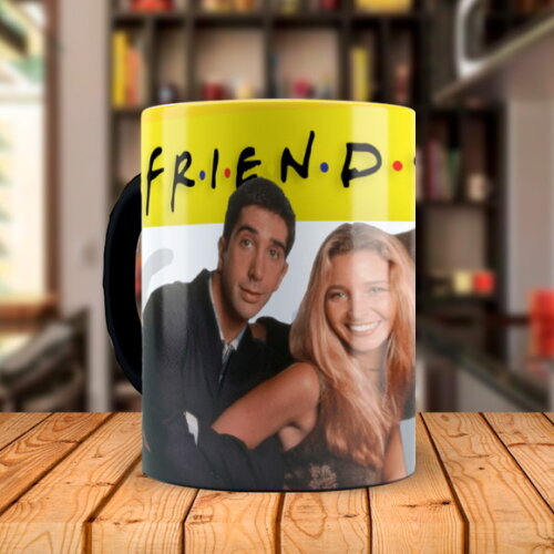 Caneca Mágica Série Friends Personalizado com Nome