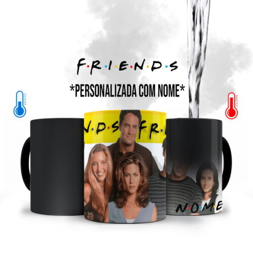 Caneca Mágica Série Friends Personalizado com Nome