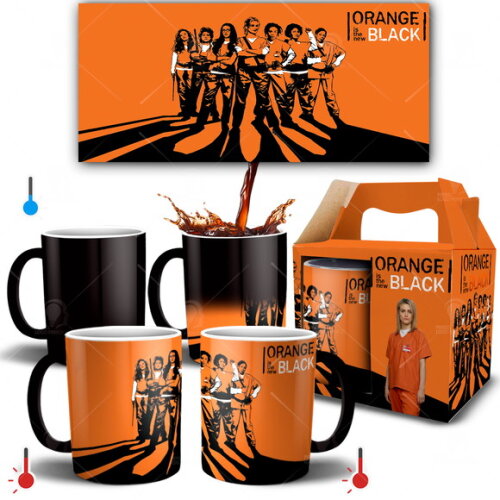 Caneca Mágica Série Orange Is the New Black + Caixinha