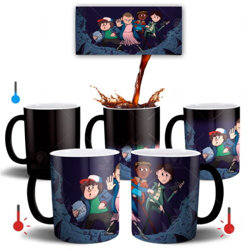 Caneca Mágica Série Stranger Things Desenho