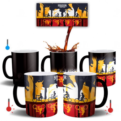 Caneca Mágica Série Stranger Things Mundo Invertido