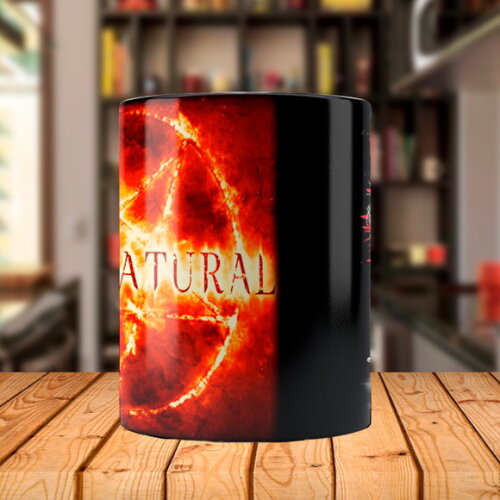 Caneca Mágica Série Supernatural Símbolo com Nome
