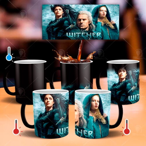 Caneca Mágica Série The Witcher Netflix+ KIT Personalizado