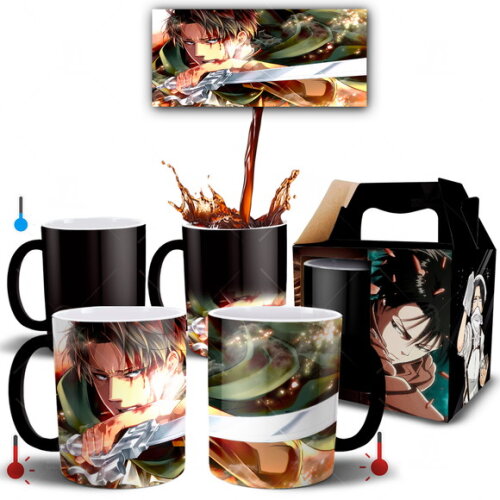 Caneca Mágica Shingeki no Kyojin Levi Ackerman - M01