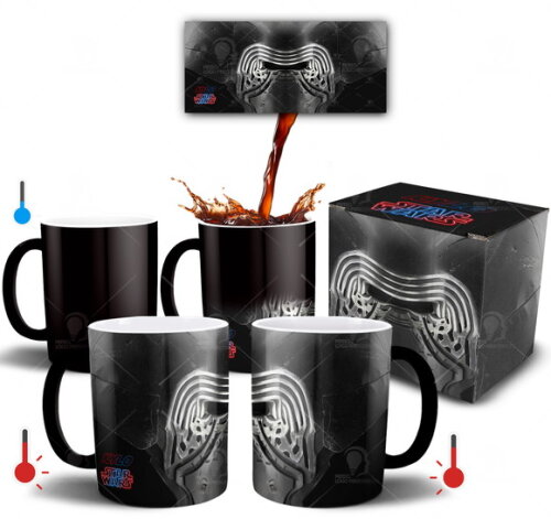 Caneca Mágica Star Wars Kylo Ren Estampa 3d + Caixinha