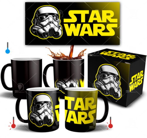 Caneca Mágica Star Wars Stormtrooper + Caixa personalizada