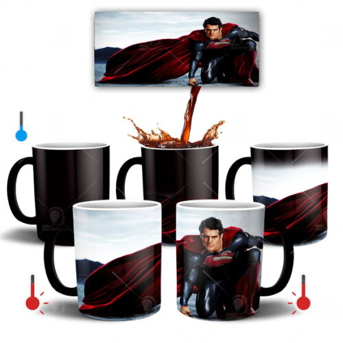 Caneca Mágica Superman Filme + Caixinha - Mod 001