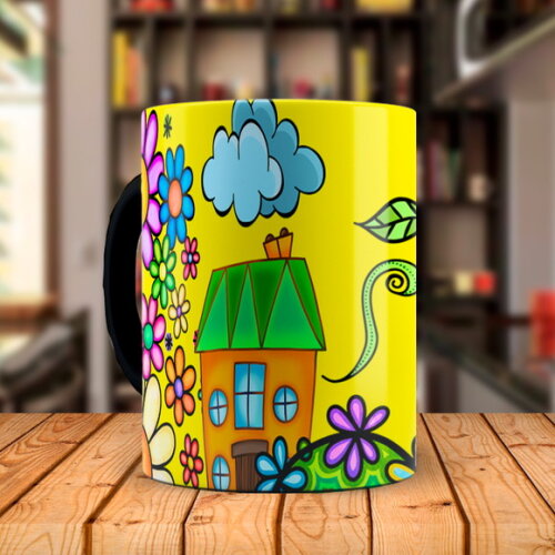 Caneca Mágica Te Amo Mãe com Nome Personalizado