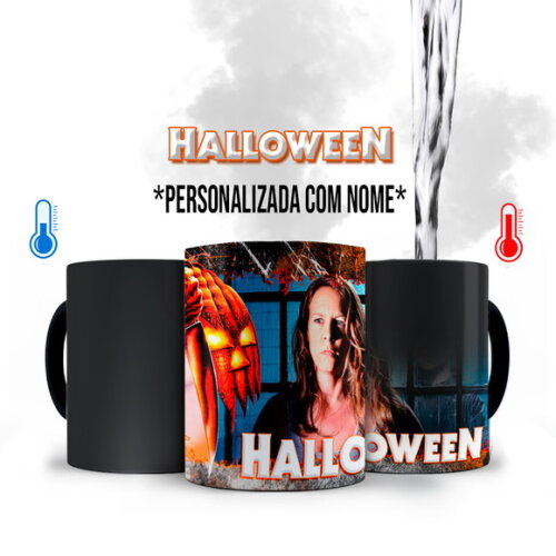 Caneca Mágica Terror Halloween Clássico com Nome