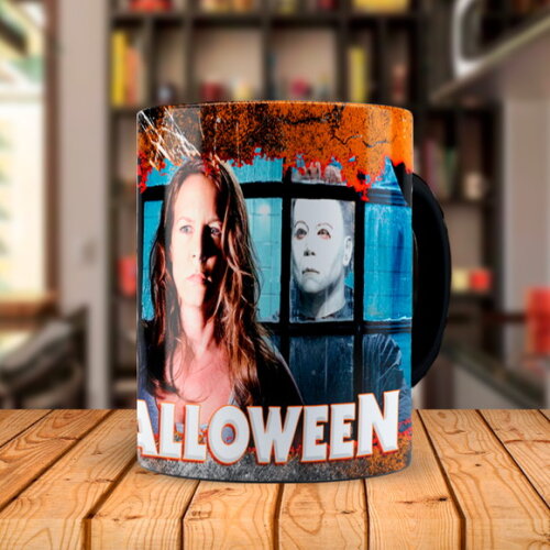 Caneca Mágica Terror Halloween Clássico com Nome