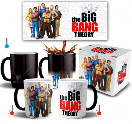 Caneca Mágica The Big Theory Série + Caixinha Mod 002