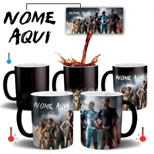 Caneca Mágica The Boys Série com Nome Personalizado