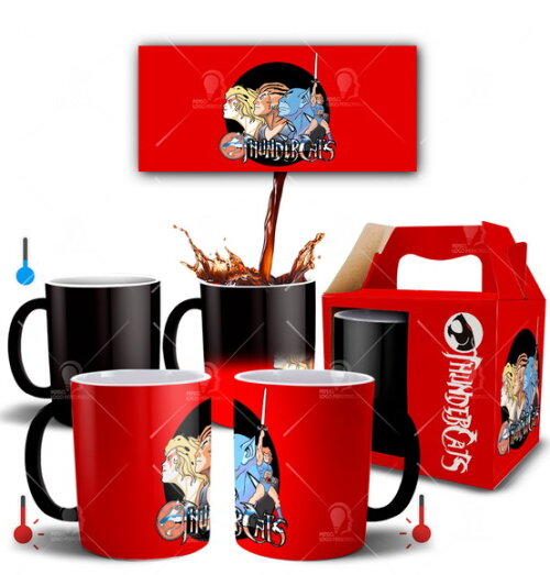 Caneca Mágica ThunderCats Simbolo + Caixinha - Mod 001
