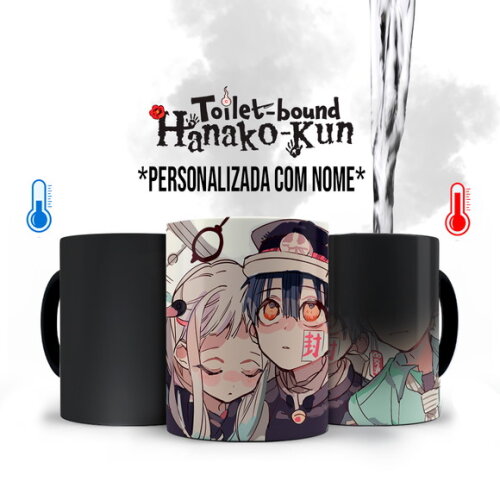 Caneca Mágica Toilet-bound Hanako-kun com Nome
