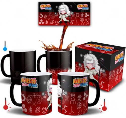 Caneca Mágica Uchiha Madara Jinchuuriki + Caixinha Mod 001