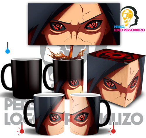 Caneca Mágica Uchiha Madara Naruto Shippuden + Caixinha #002