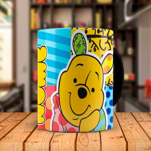 Caneca Mágica Ursinho Pooh Personalizado com Nome