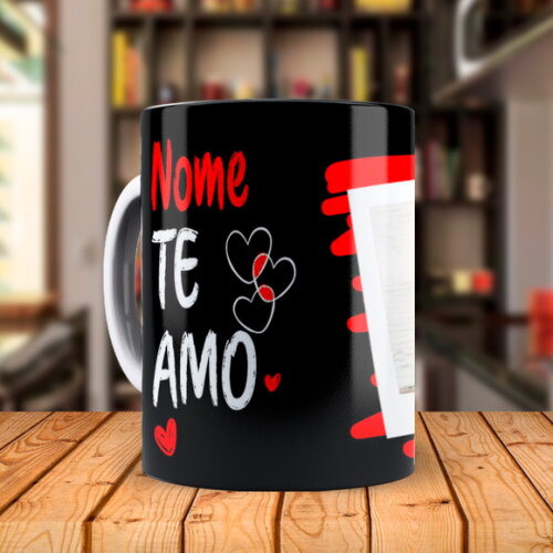 Caneca Melhor Namorada do Mundo com Nome e Foto
