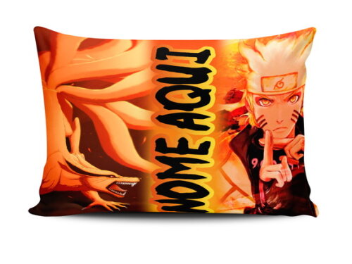 Caneca Naruto e Kurama + Kit com Nome Personalizado