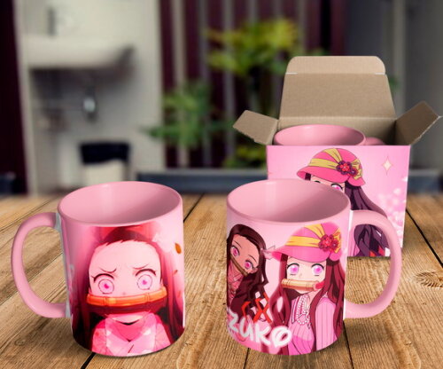 Caneca Nezuko Demon Slayer + Caixinha
